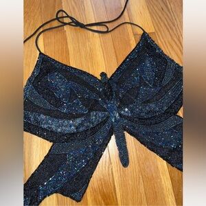 Y2K beaded fairy top